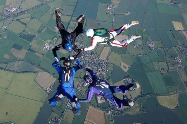 Paracaidismo con vista 